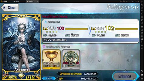 fgo level 120 calculator.